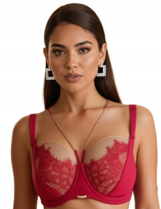 Novika Podprsenka Semi Soft Harper Rouge N02 Červená 85F