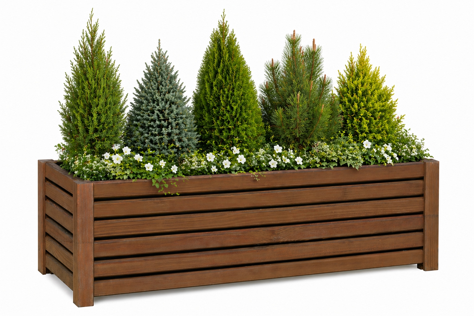 Drewniana Donica Na Kwiaty Iglaki Warzywa skrzynka 80x33x30 balkon taras