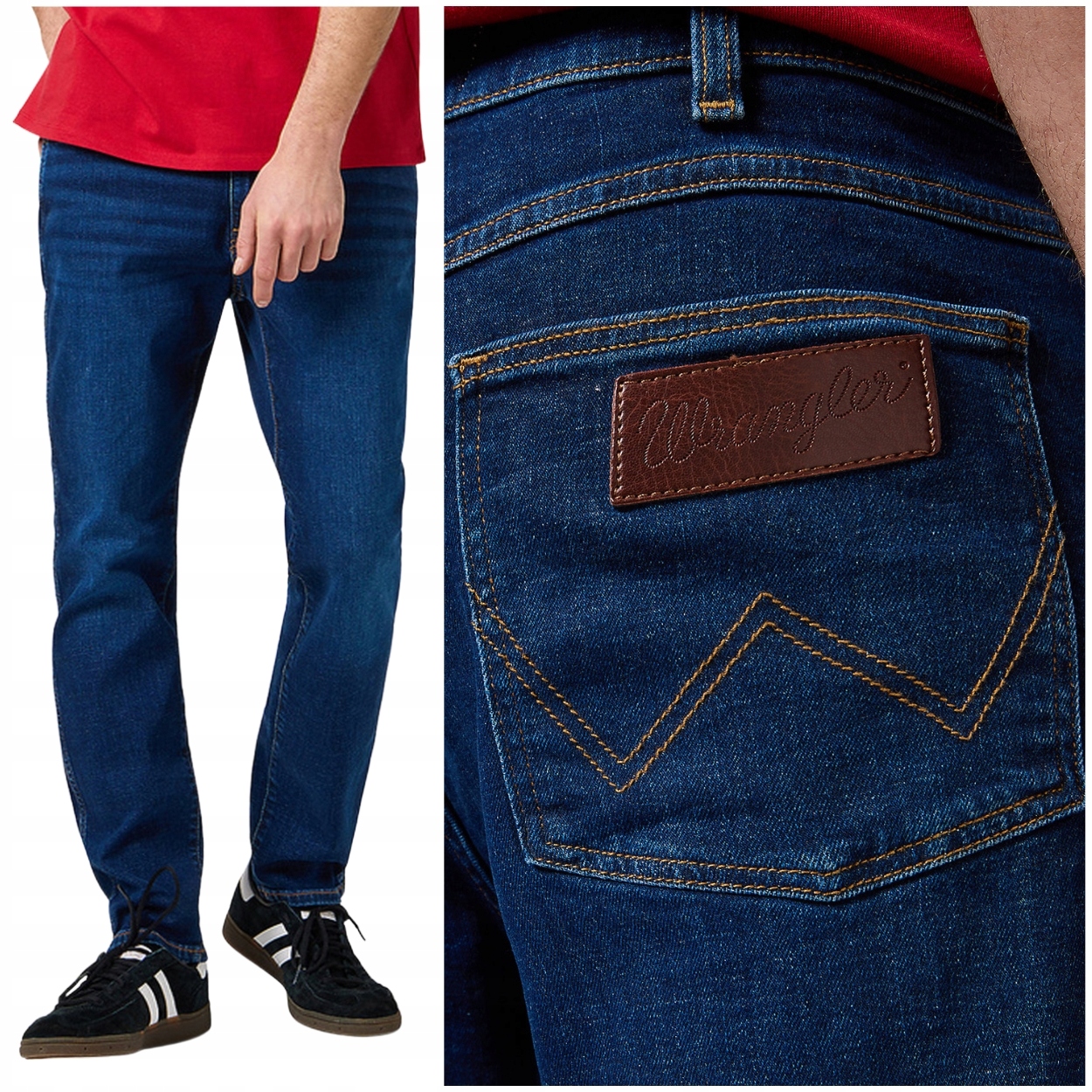 Wrangler Larston slim Storm elastické přiléhavé džínové kalhoty W36 L32