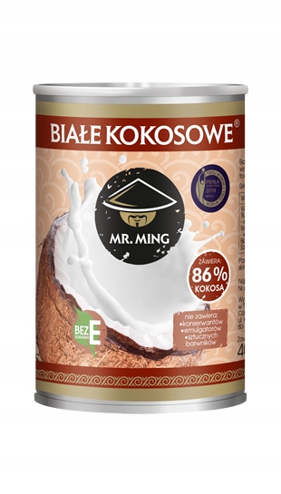 Kokosové mlieko 86% husté prírodné bez E Mr. Ming