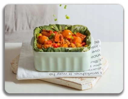 BUYDEEM Ceramiczny pojemnik na żywność 810 ml, CT1006, Cozy Greenish — 15