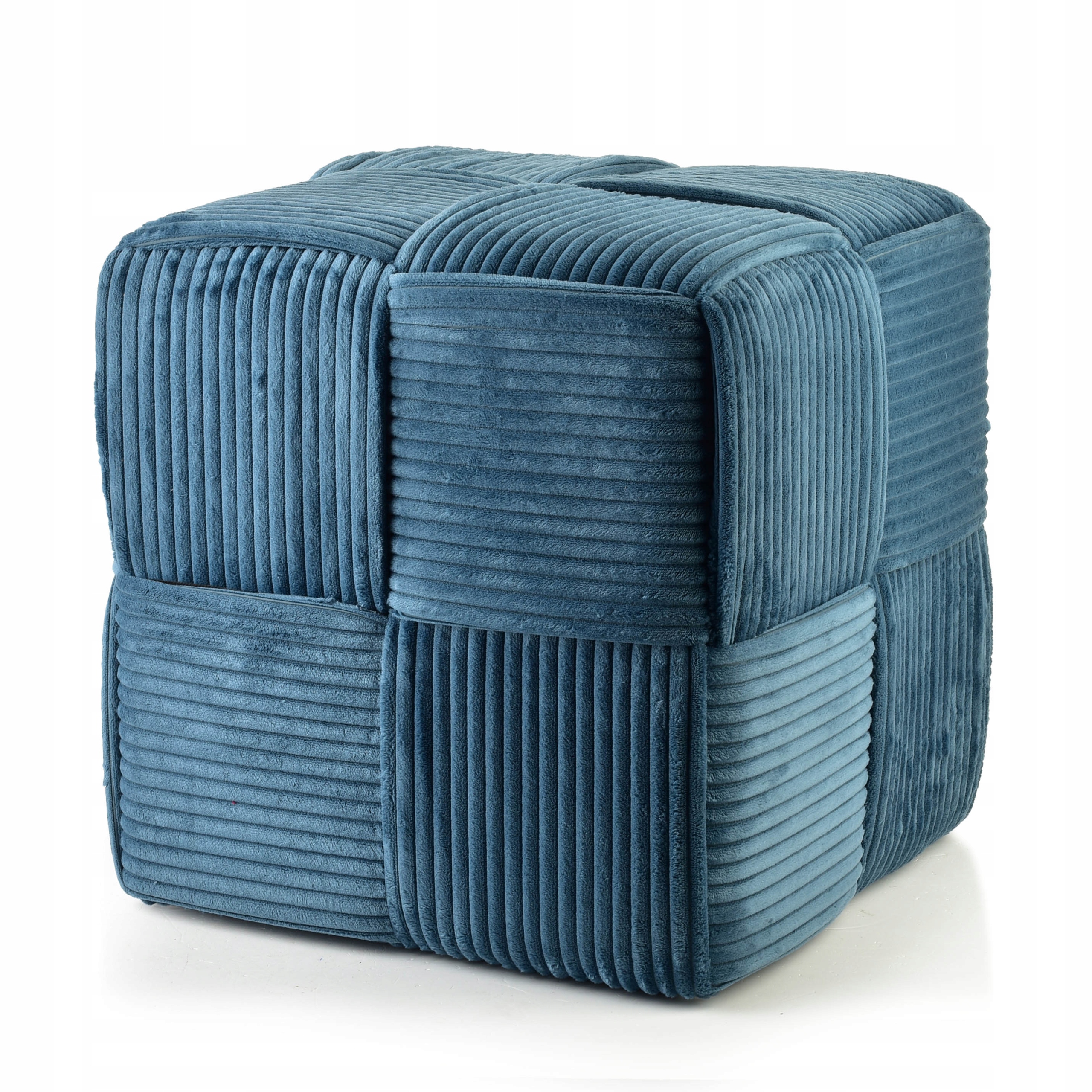 Wiki Puf tmavě modrý 42,5x42,5x43 cm – moderní styl