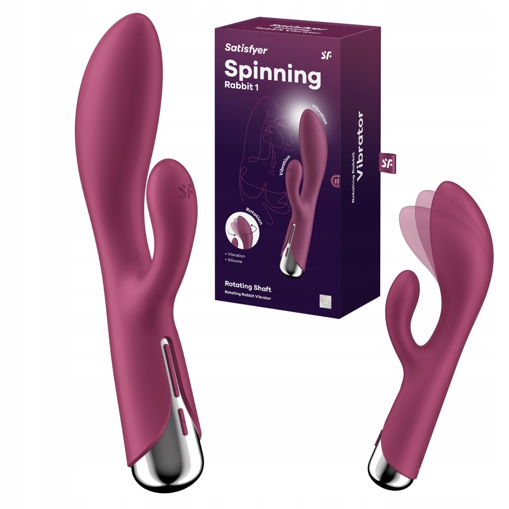 Wibrator damski Satisfyer Spinning Rabbit stymulator łechtaczki z