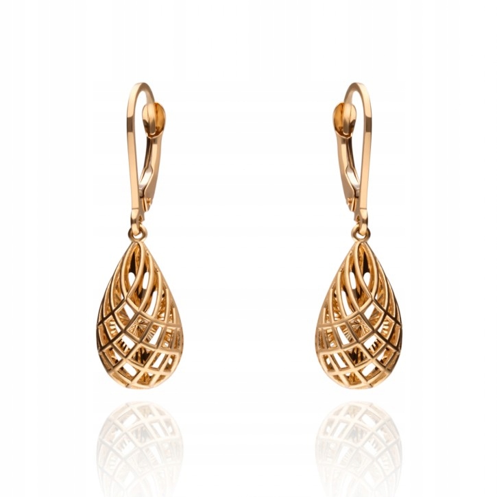 Nowe złote kolczyki 14K Gold4u nr 90060778 Zak