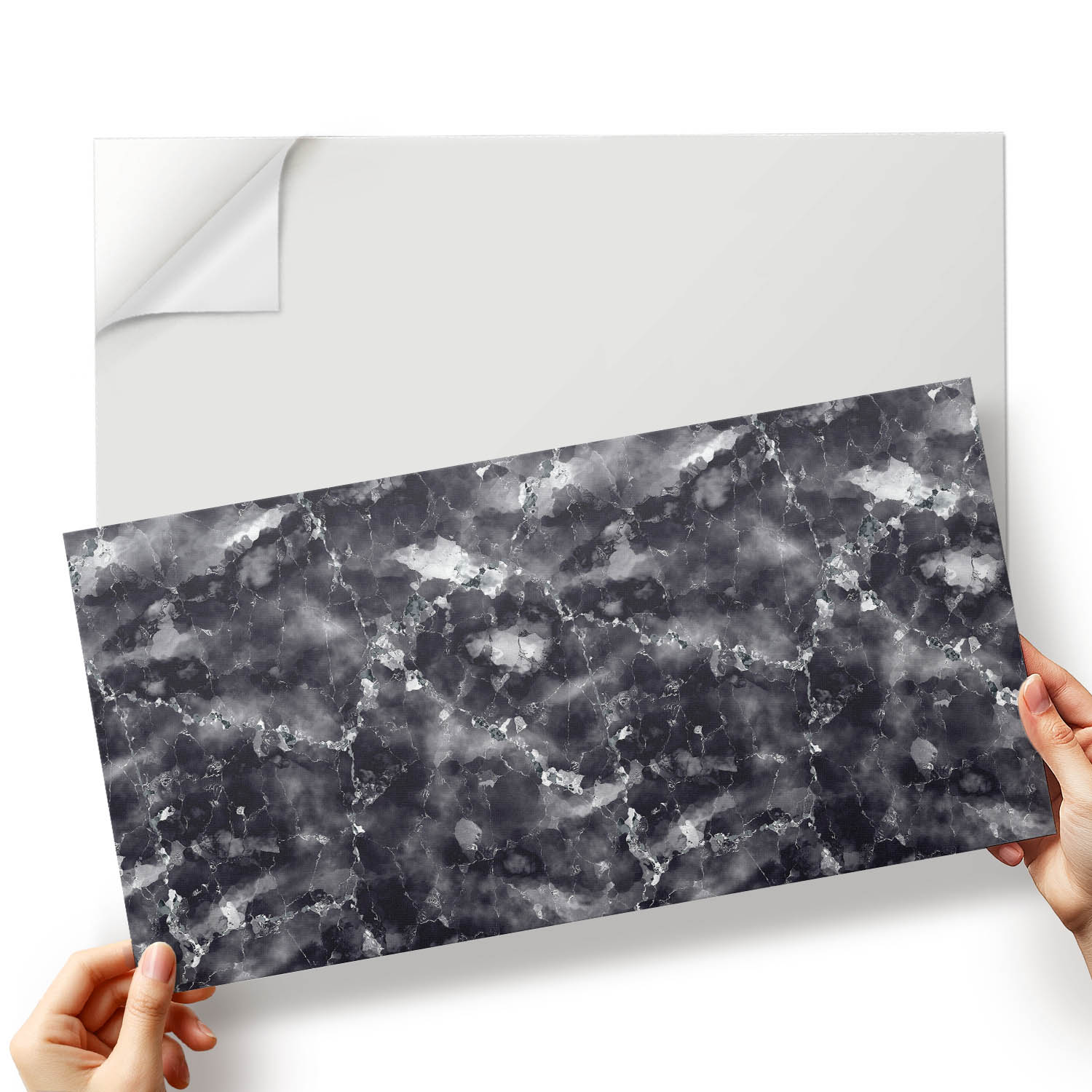 Sada Pvc dlaždic Stylizovaný mramorový vzor s výraznými žilkami 10x40x20