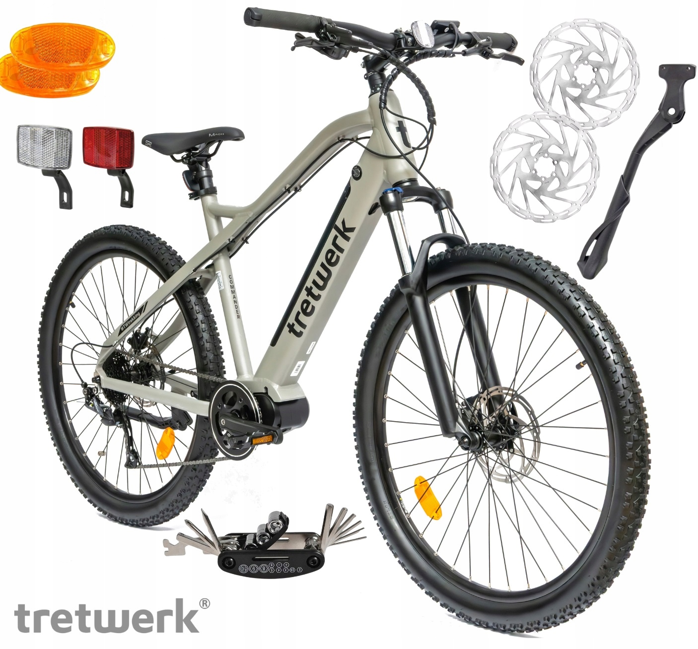 Rower Elektryczny Męski Damski Górski 27,5" Mtb Silnik 80nm 250W Hydraulika