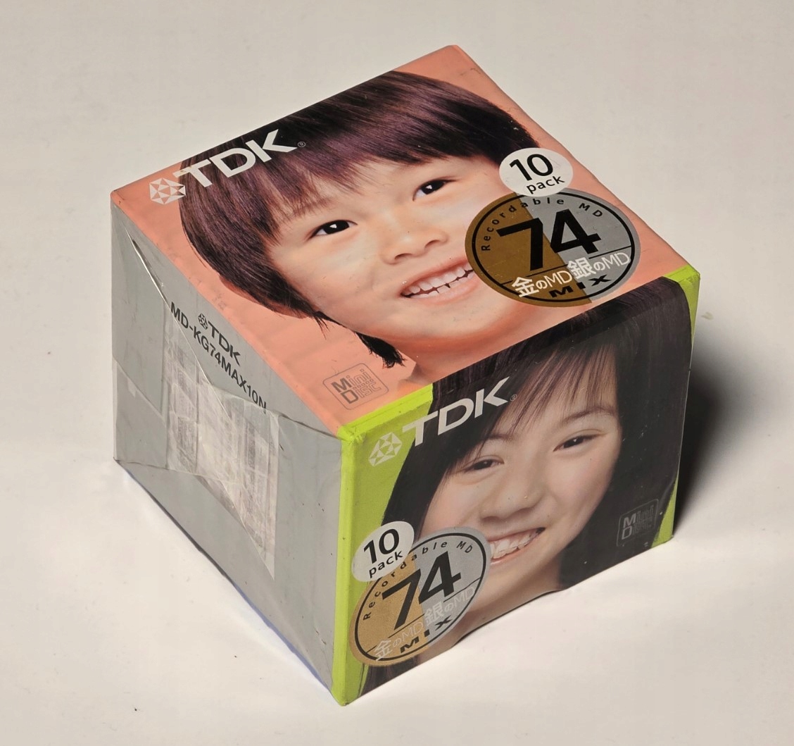 Diskety MiniDisc MD Tdk Mix Gold Silver 74 10 Ks Vyrobené V Japonsku