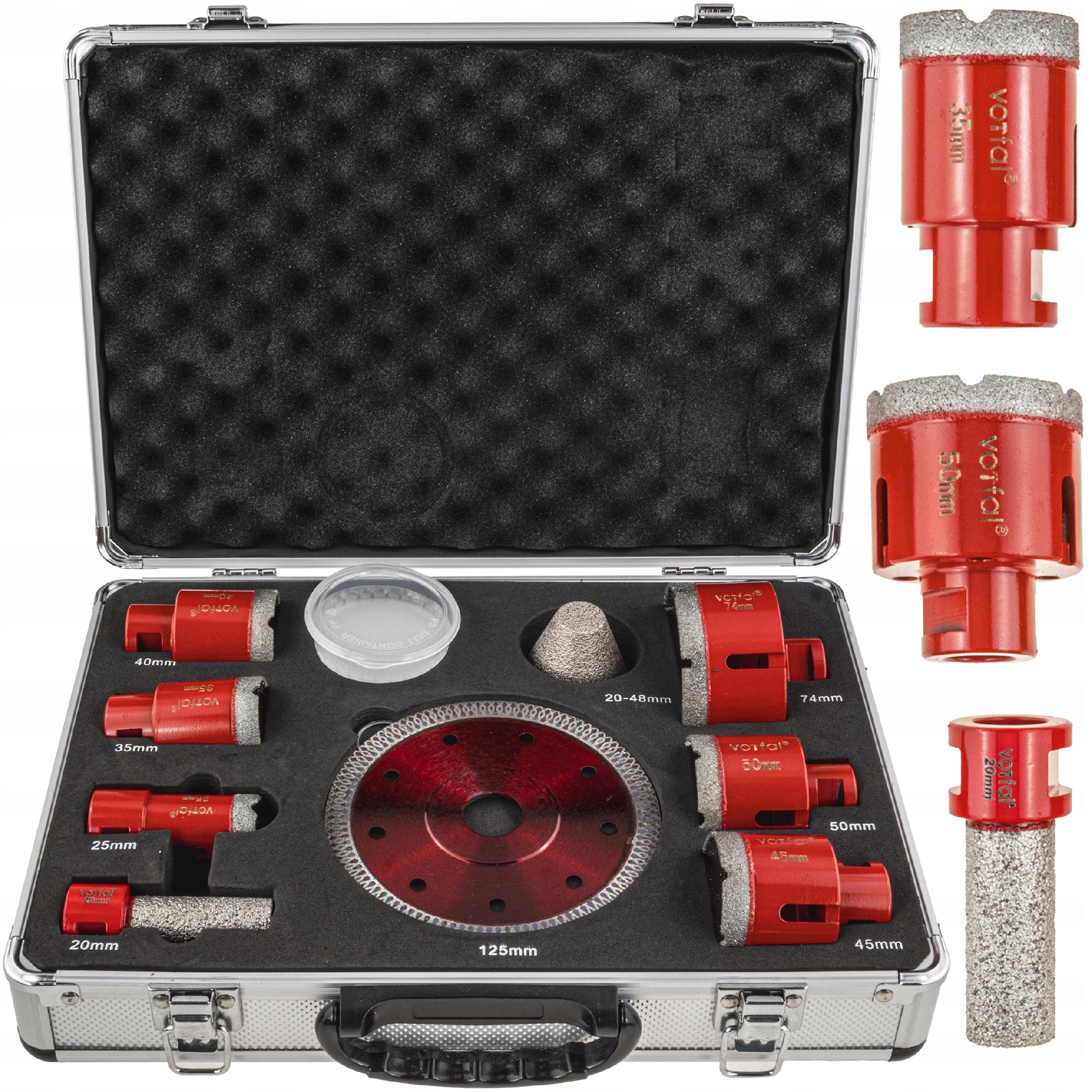 Vrtáky Vrták Diamantové Děrovky Pro Gres 20-74 MM Děrovky Kotouč Gres