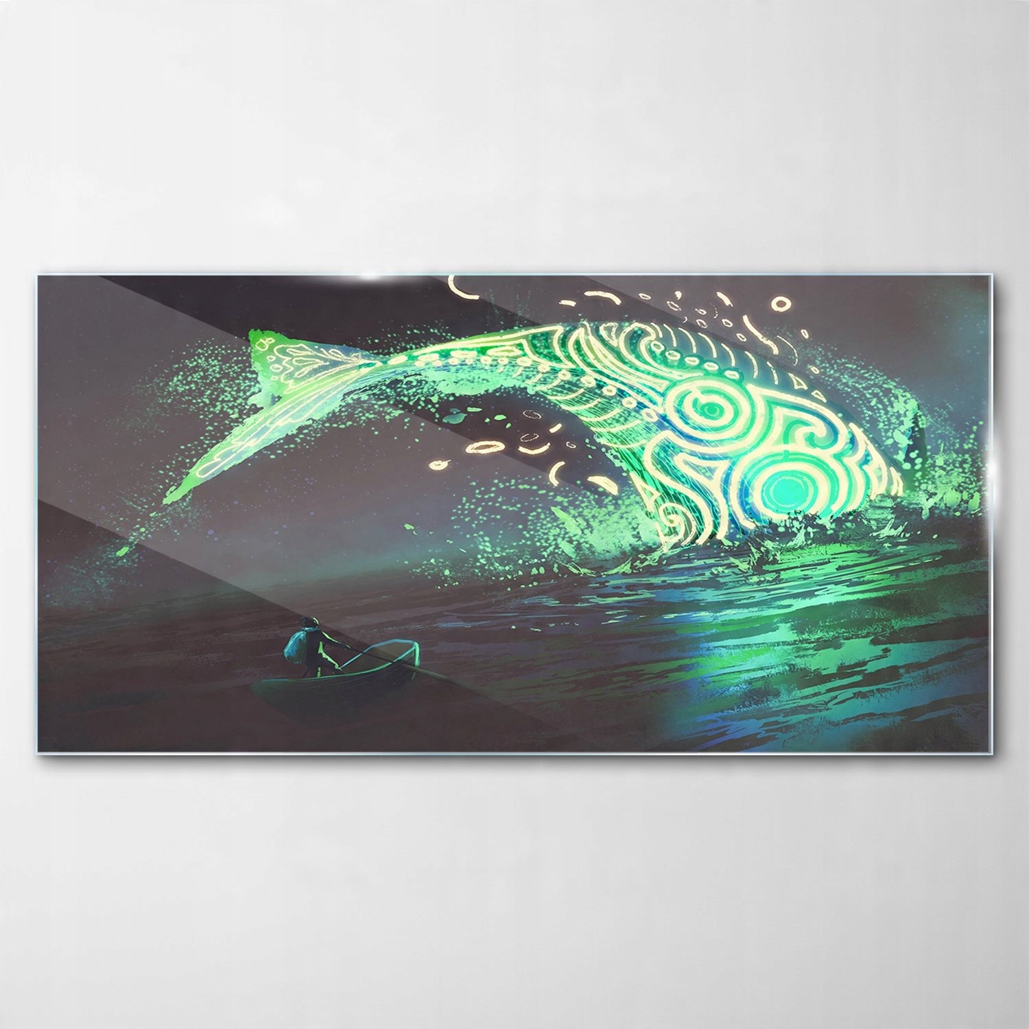 

Obraz Szklany Dekor Fantasy Art Łódka Woda 140x70