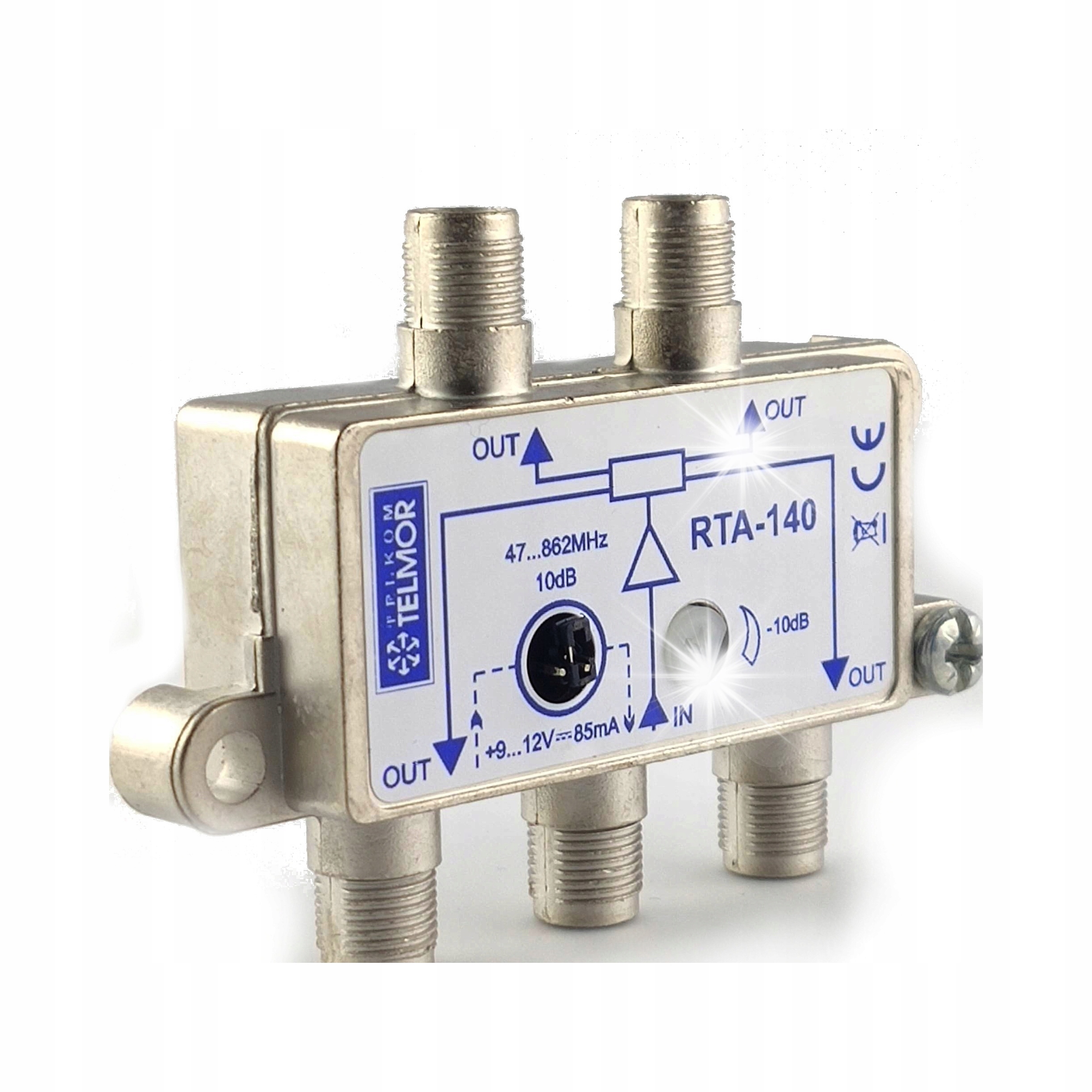 АКТИВНЫЙ РАЗВЕТВИТЕЛЬ НА 4 ТВ TELMOR RTA 140 DVB-T