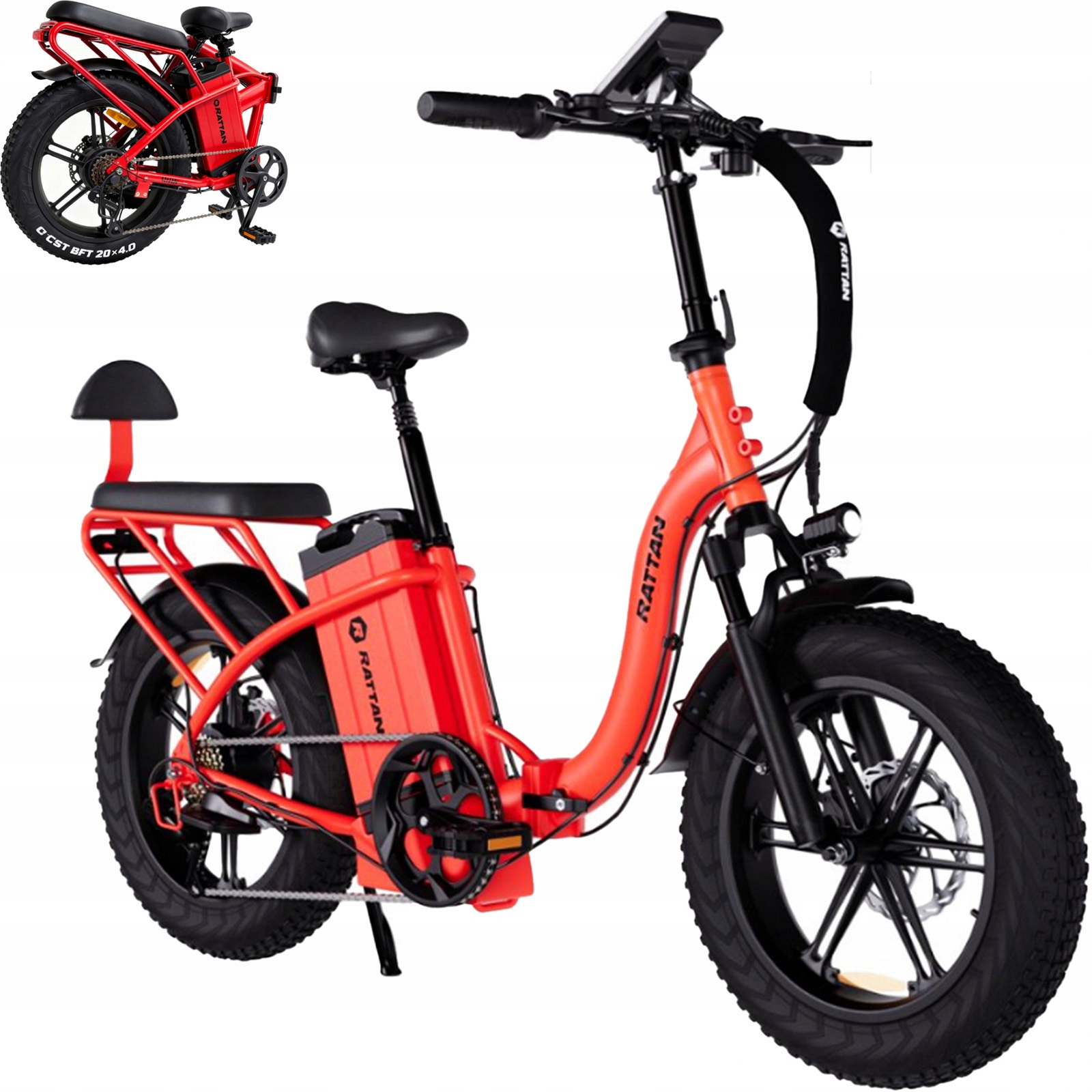 20" Elektrické kolo Rattan LM Ultra, 1800W, 48V 40.5AH, rychlost 52 km/h, dojezd 200 km, pro dospělé