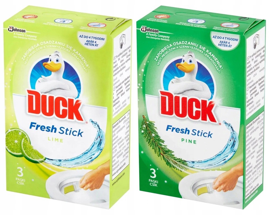 

Duck Fresh Stick paski żelowe Wc Limonka Sosna