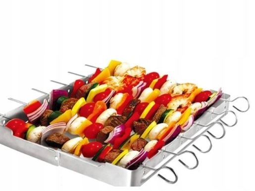 12x Szpikulce do szaszłyków grilla metal 30cm Producent Pronett