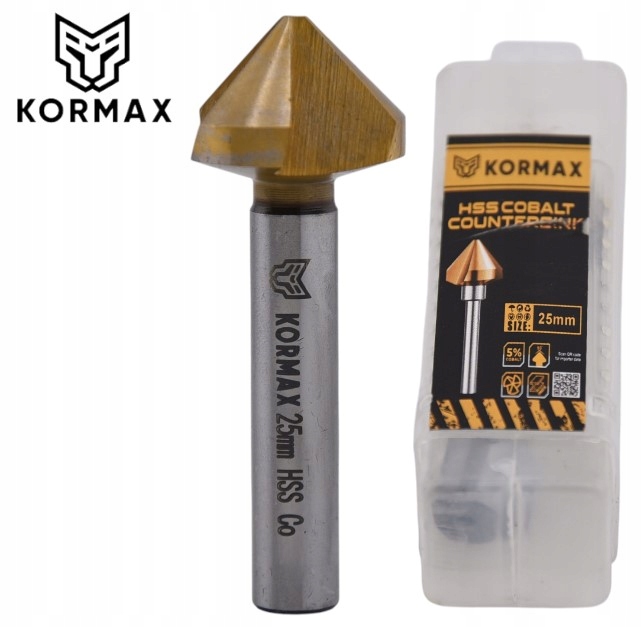 Fréza prohlubovací kuželová 90° kobaltová 25,00 mm 3-břitá Cobalt TiN