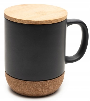

Kubek Ceramiczny Z Bambusową Pokrywką 400 ML
