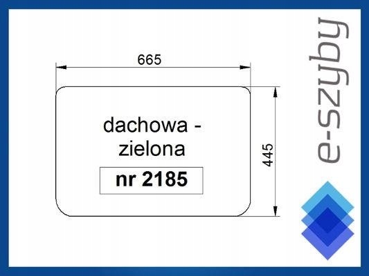 sklo John Deere série 6020 střešní