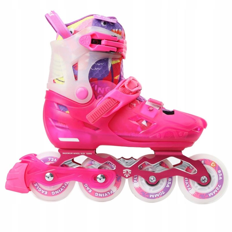 Rolki dla dziewczynki Flying Eagle L8 różowy 37-41