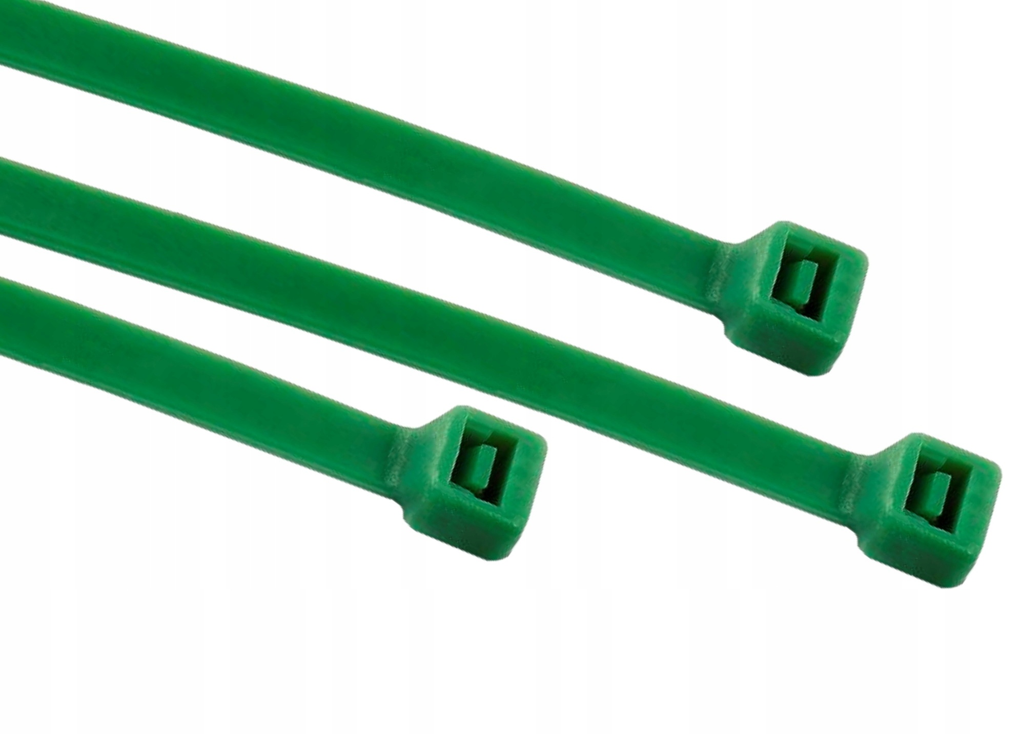 MOCNE OPASKI ZACISKOWE KABLOWE TRYTKI ZIELONE TAŚMA 2,5X100 100 SZT Marka Adelid