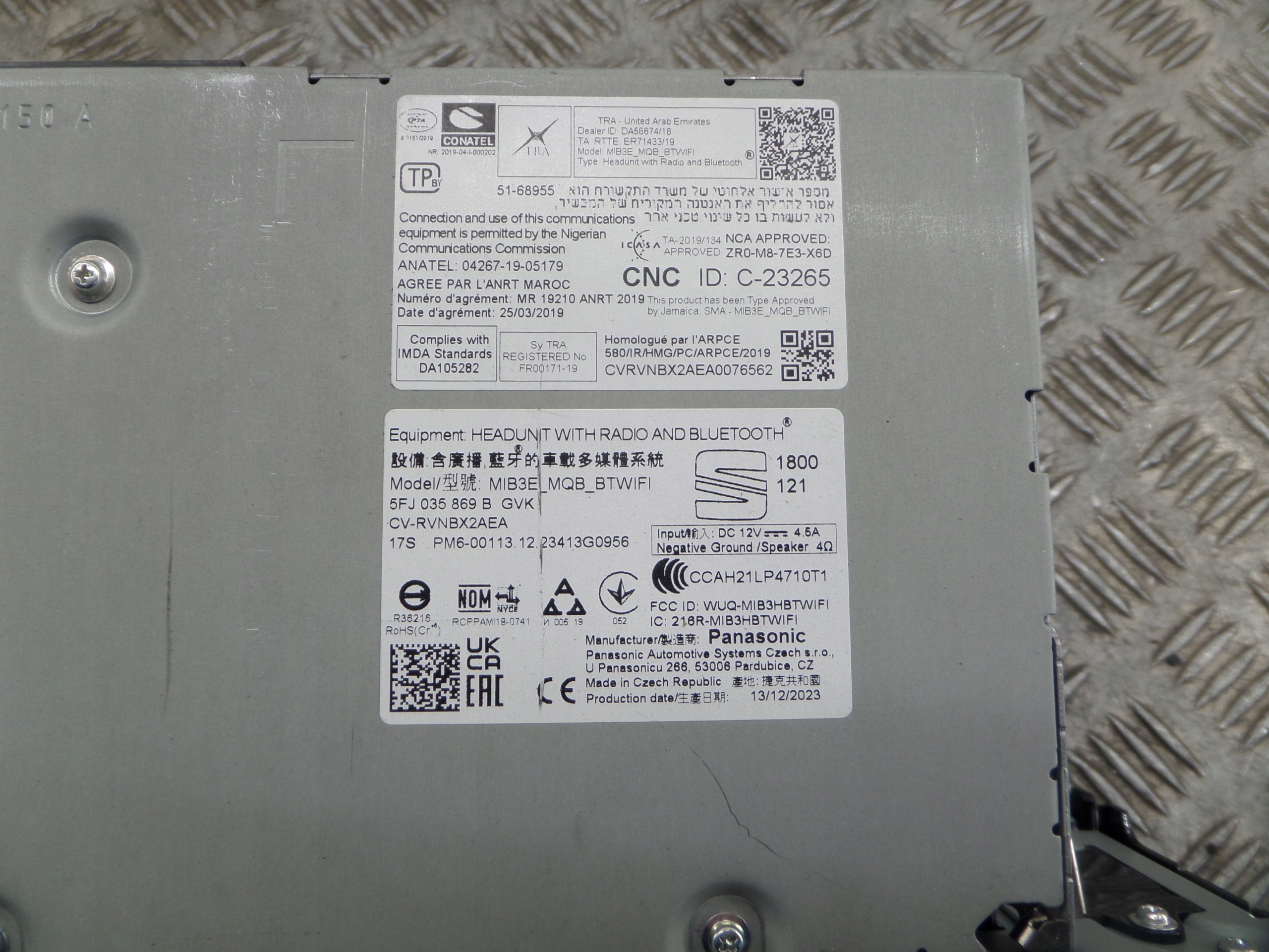 SEAT IBIZA V RADIO Navigation EKRAN 5FJ035869B