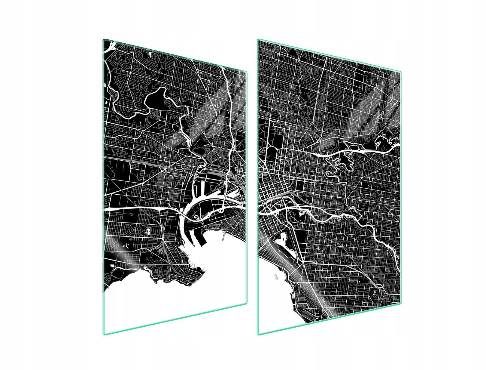 Skleněná ochranná deska na sporák 2x35x52 Mapa Tvrzené sklo 7v1