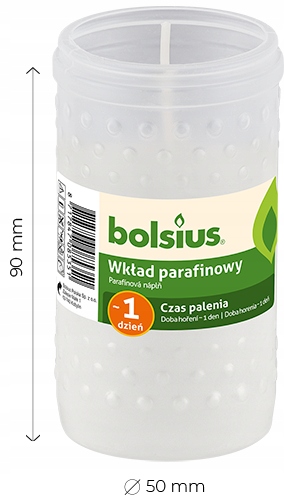 

Wkład Parafinowy Bolsius 1d Wkłady 1 szt
