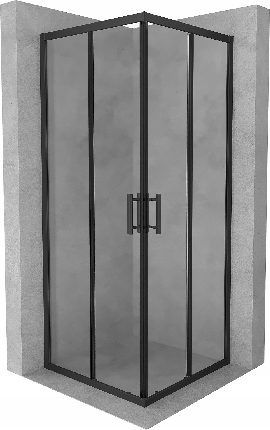 MEXEN RIO KABINA PRYSZNICOWA KWADRAT 80x80 BLACK (860-080-080-70-00 ...