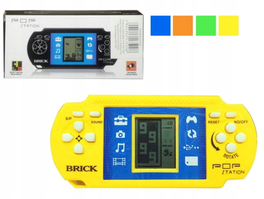 GRA ELEKTRONICZNA MINI KONSOLA TETRIS CZOŁGI WYŚCIG Producent SWEDE