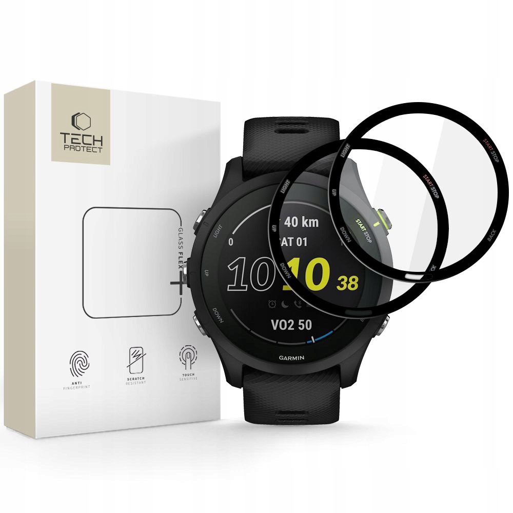 Szkło hybrydowe do Garmin Forerunner 255 255 Music Tech-protect Glass
