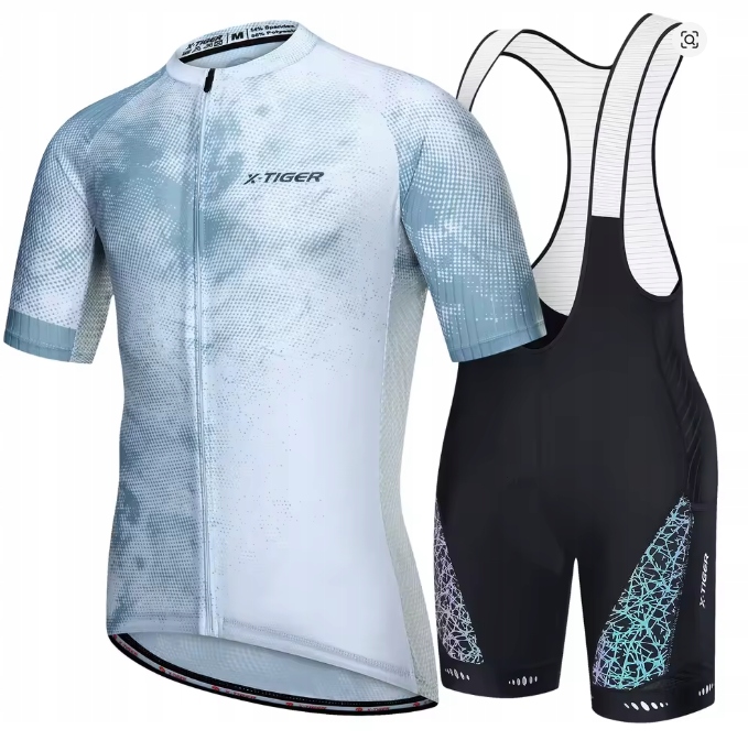 Strój Rowerowy Komplet Kolarski Damski Elastyczny Żel Mtb Pro L