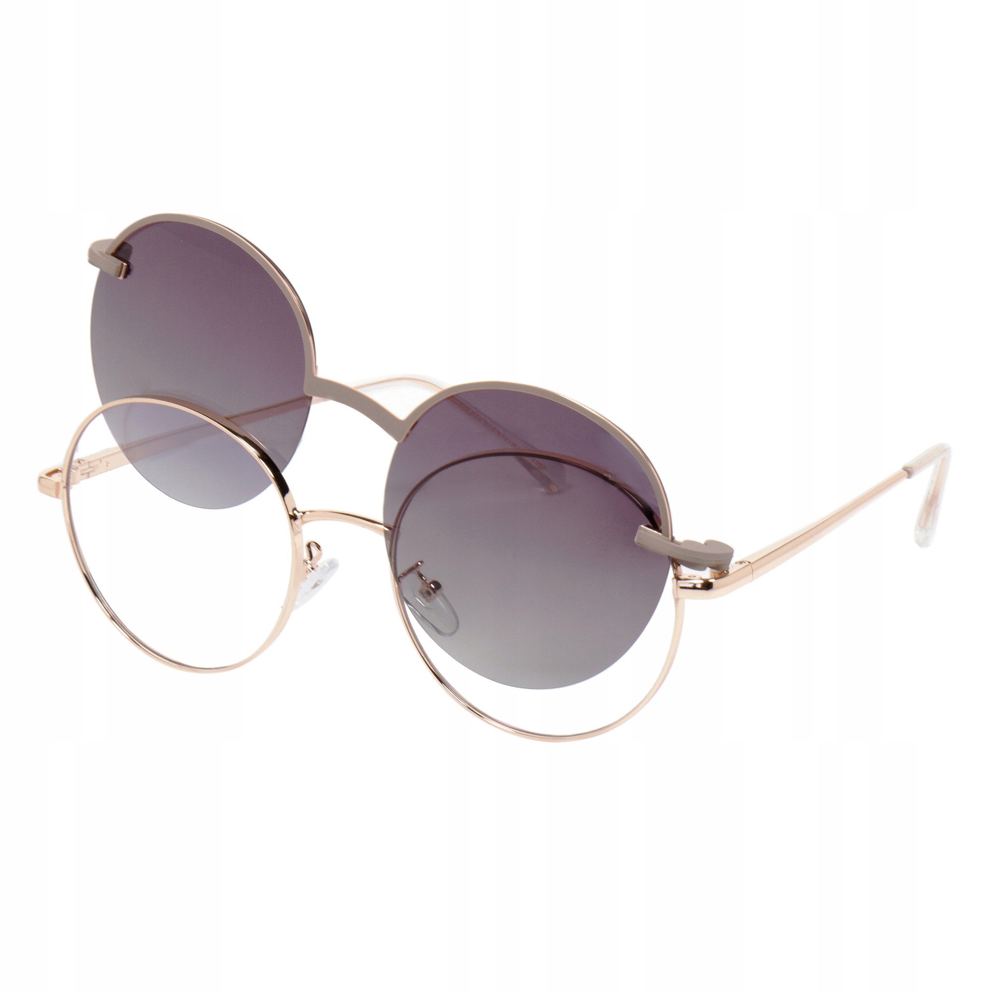 OKULARY NAKŁADKA PRZECIWSŁONECZNA OKRĄGŁE LENONKI