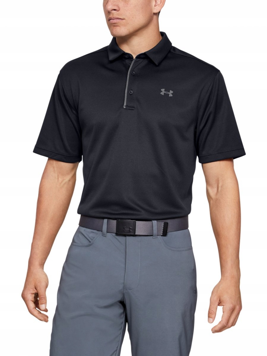 Męska koszulka do golfa Under Armour Tech Polo Czarny 4XL