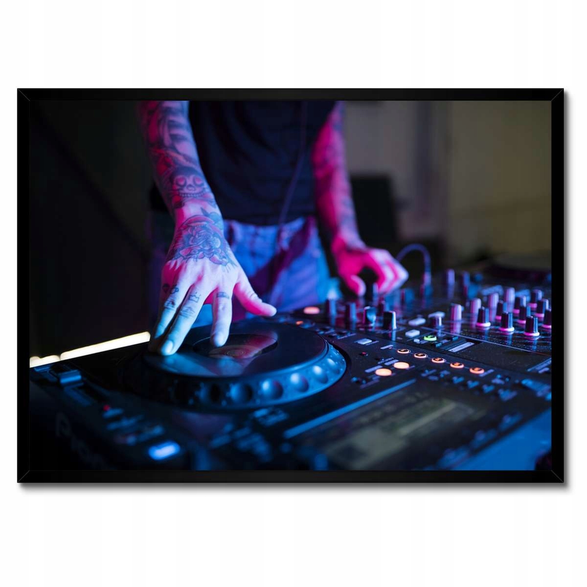 Plakáty v rámu 70x50 Ruční mixážní pult Dj stanice