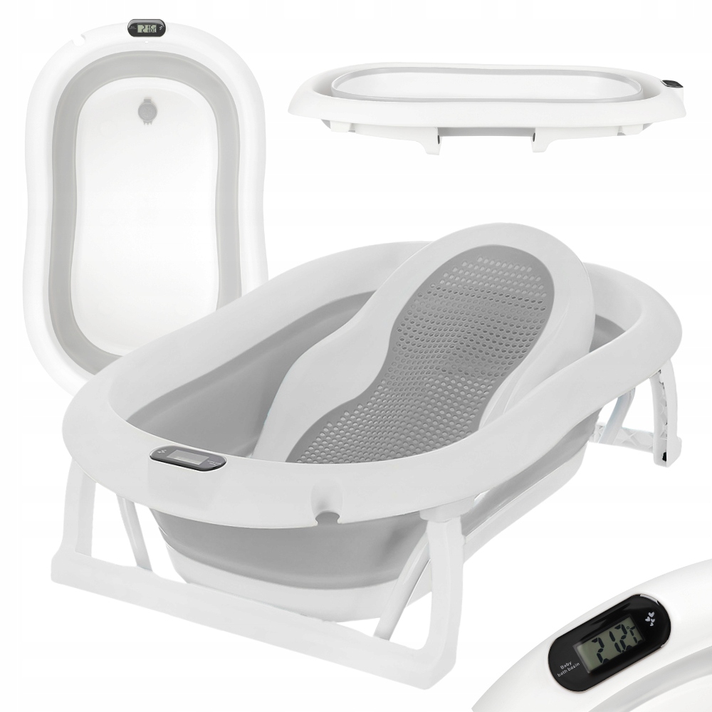 Wanienka składana PREMIUM dla dziecka DUŻA, termometr LCD, FOTELIK EAN (GTIN) 5904905021731