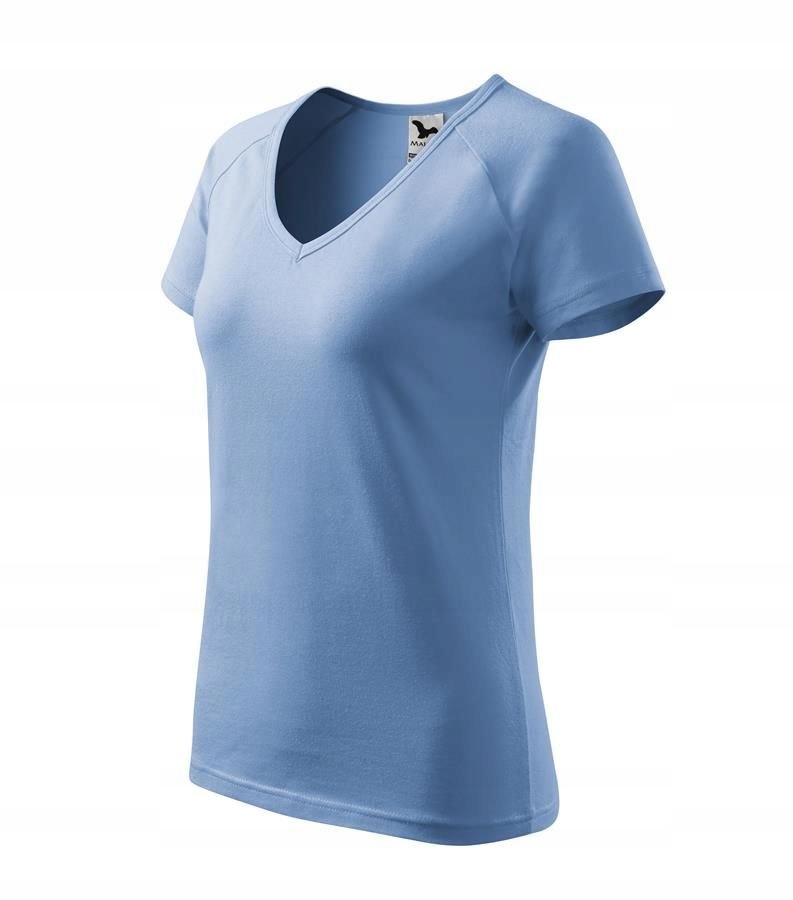 

Damska koszulka Malfini Dream V-neck, błękitna M
