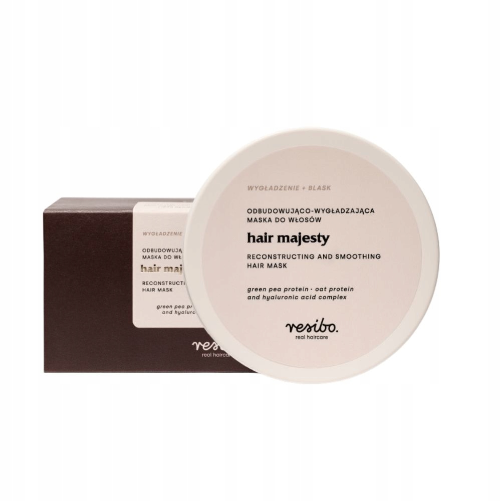 Resibo- Hair Majesty obnovující a vyhlazující maska na vlasy, 175 Ml