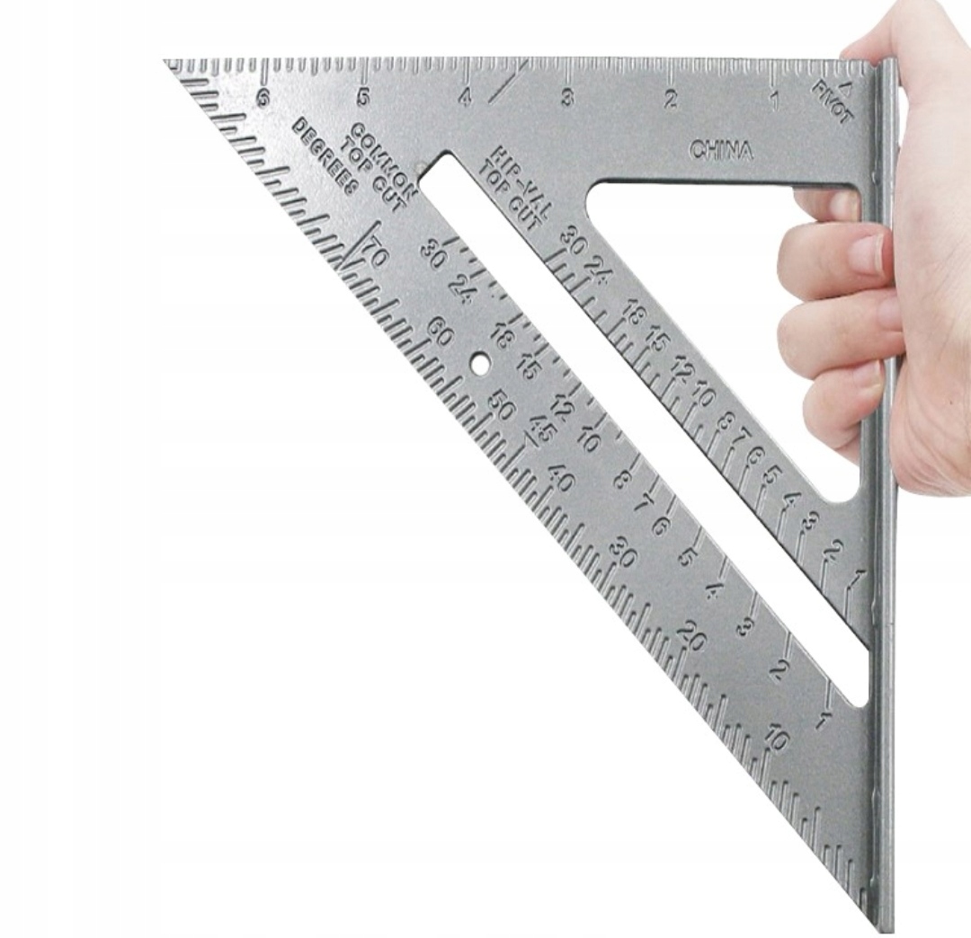 KĄTOWNIK ALUMINIOWY STOLARSKI CIESIELSKI PRZYMIAR Długość 255 mm