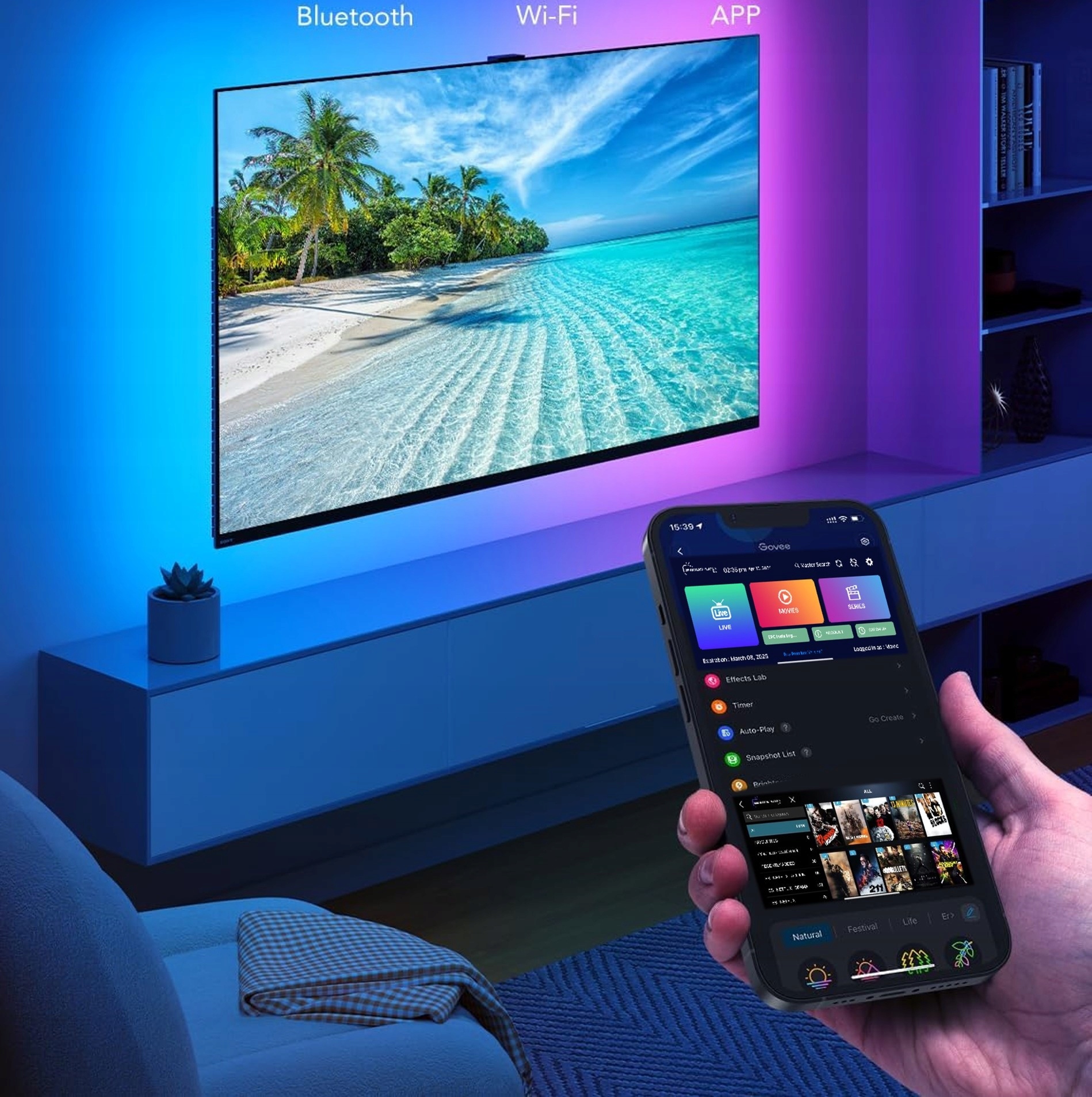 Telewizor LED IPTV 4k subskrypcja m3u 12-miesięczny kod Android ios Smart TV stabilny Producent bez marki