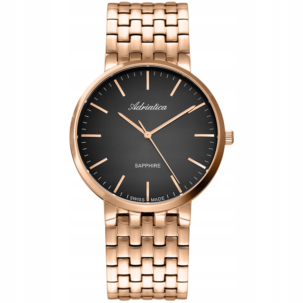 Pánské Hodinky Adriatica A1281.9116Q růžové zlato b