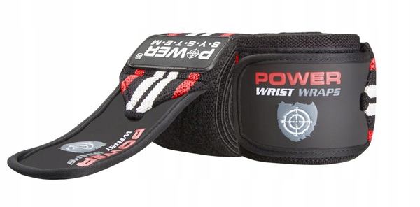 POWER-SYSTEM TAŚMA NA NADGARDSTEK WRIST WRAPS-RED