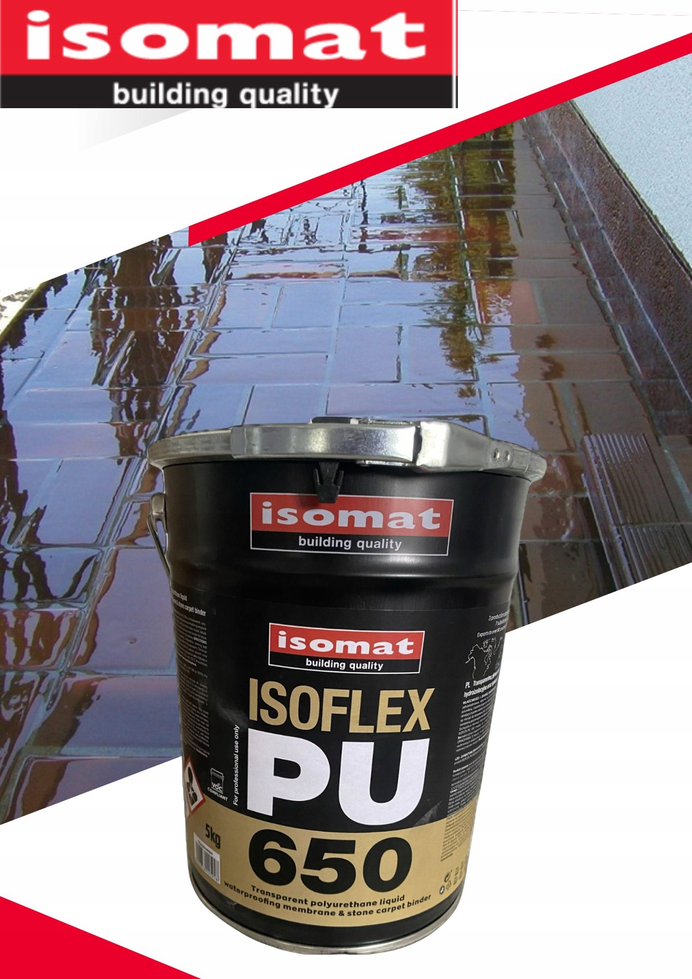 Isomat Hydroizolace Elastická na Uv dlaždice 5 kg