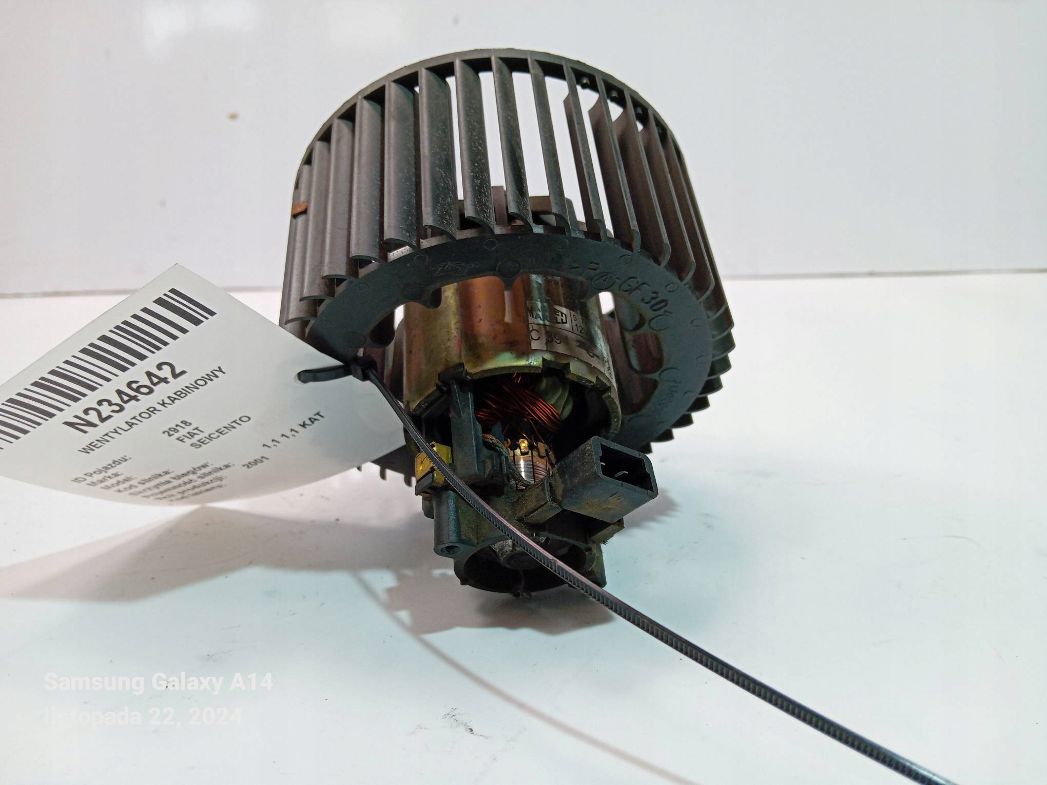 fan cab FIAT SEICENTO