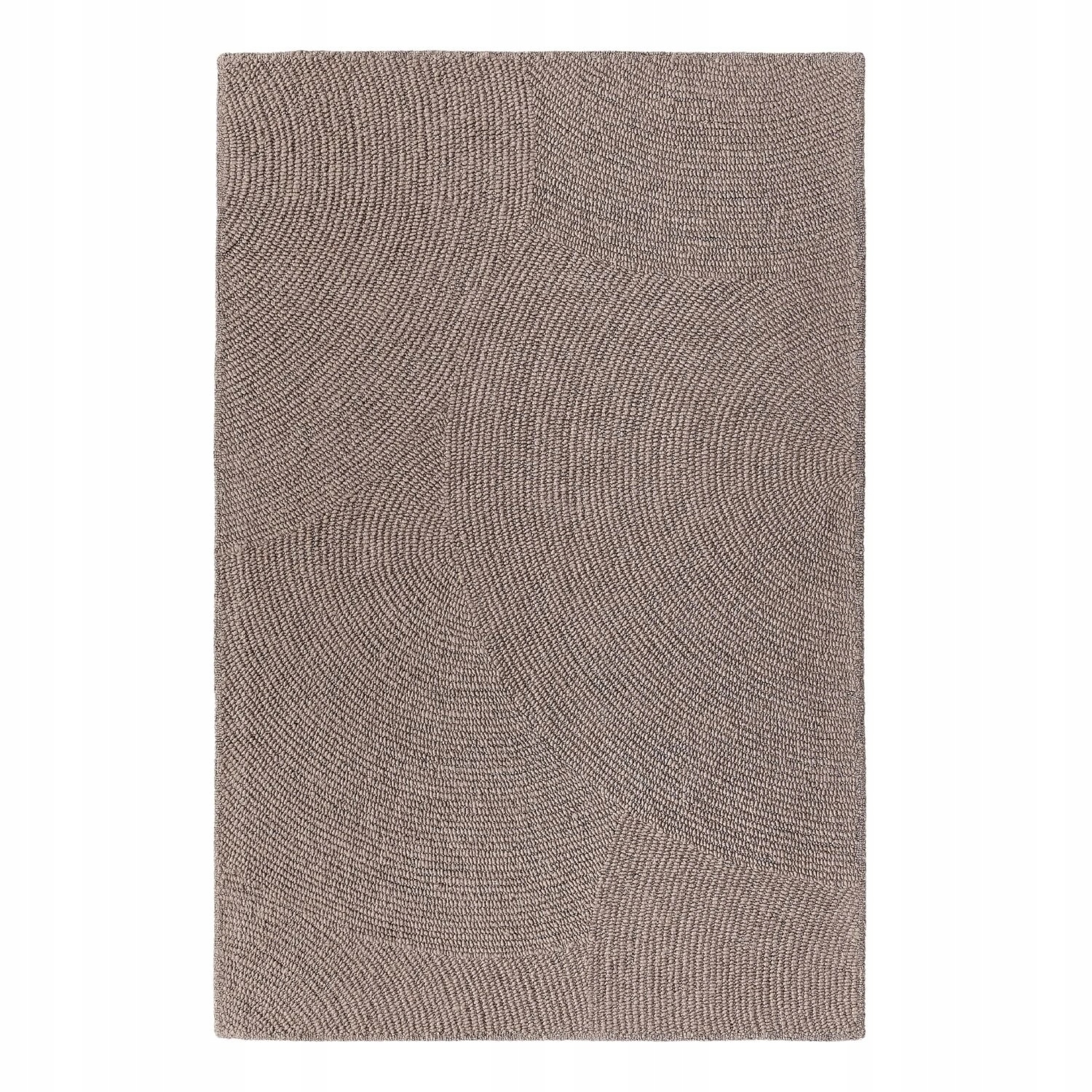 Vlnený koberec Eleni obdĺžnikový tuftovaný z vlny béžovej farby 120 x 180 cm