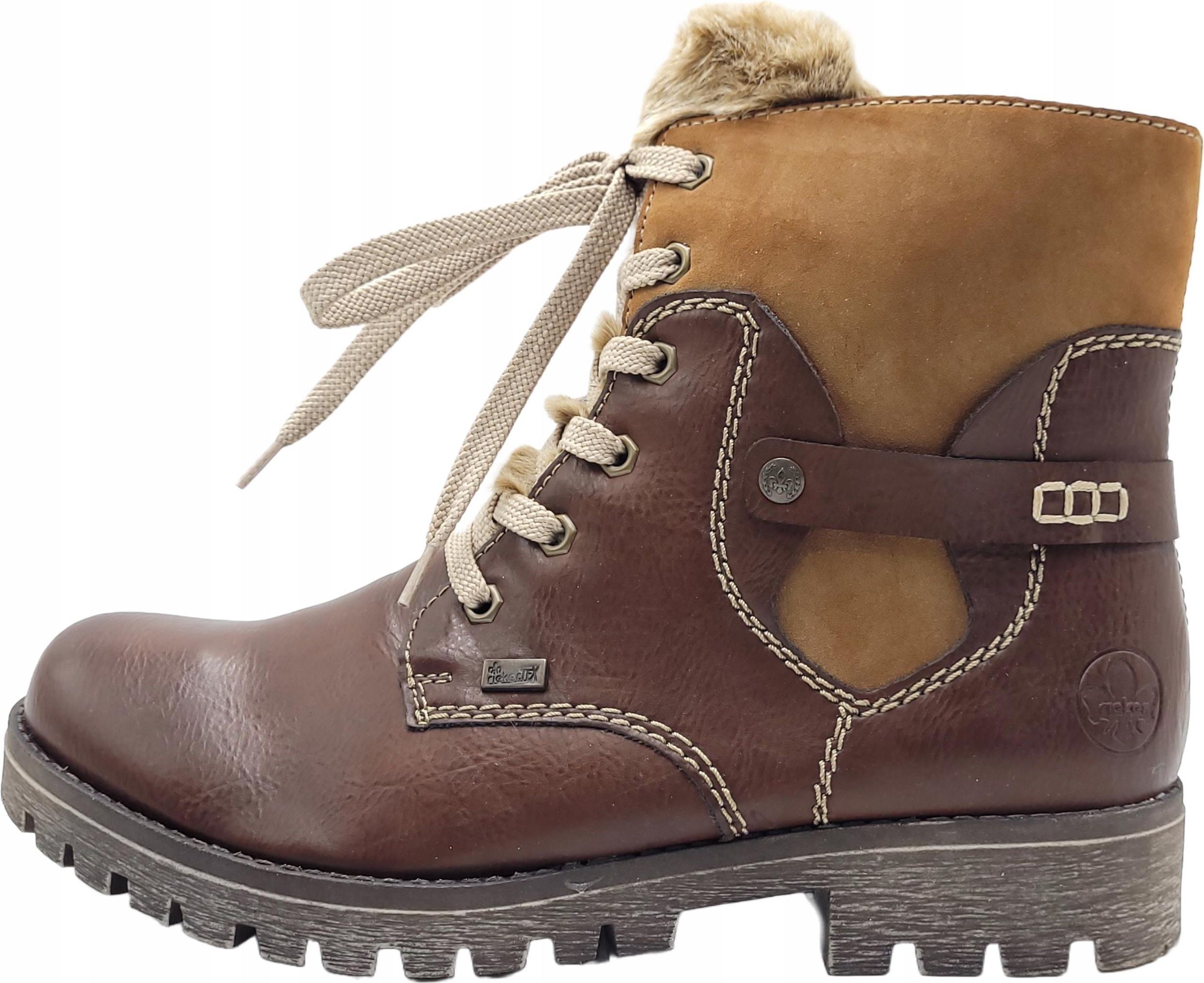 Rieker Dámské Kotníkové Boty Se Zateplením, Hnědá 37 6 G