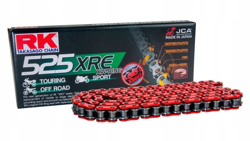 Rk Hnacia Reťaz BB525XRE-124 (xw-ring) S Uzáverom (clf) V Balení Farba C