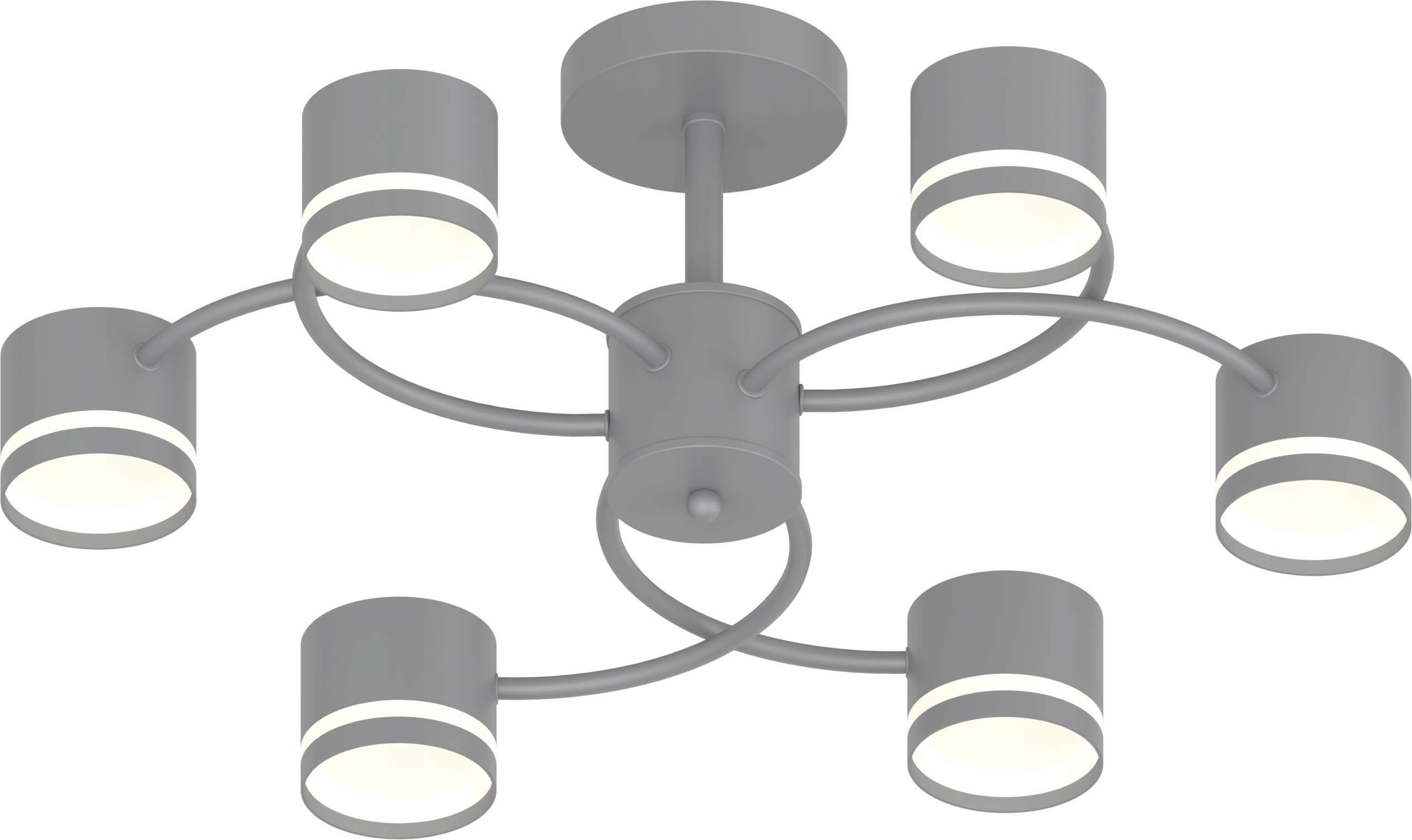 Moderný Stropný Luster Sivý 6xGX53 Vargo DL1278