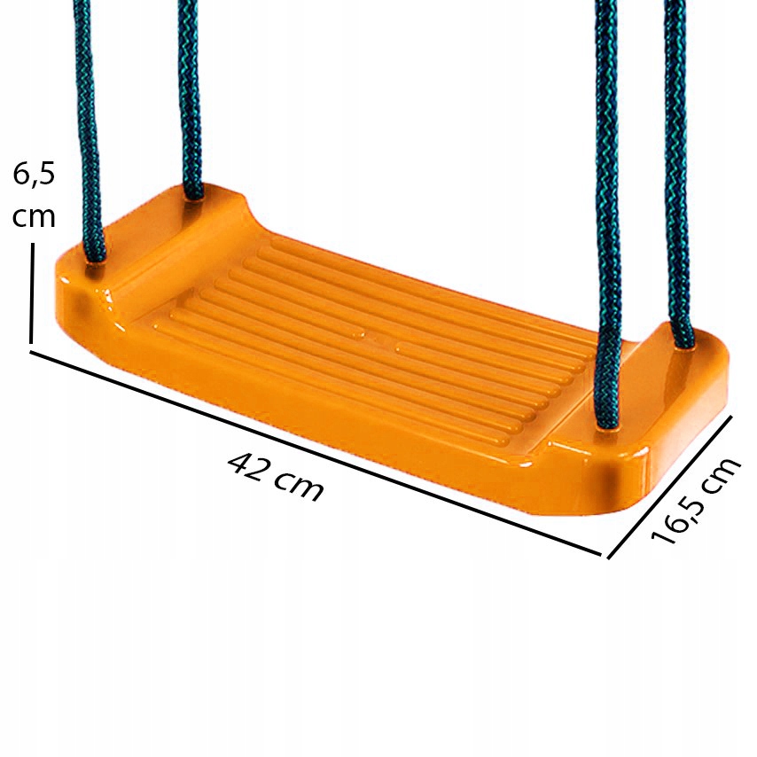 HUŚTAWKA PLASTIKOWA POMARAŃCZOWA DESECZKA PL Marka Bączek