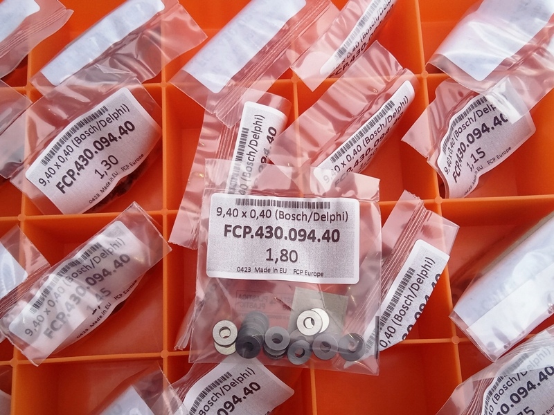 PODKŁADKI 9,4mm do WTRYSKIWACZY, KASETA 480 sztuk DLLA TYP P/S 100% EU!