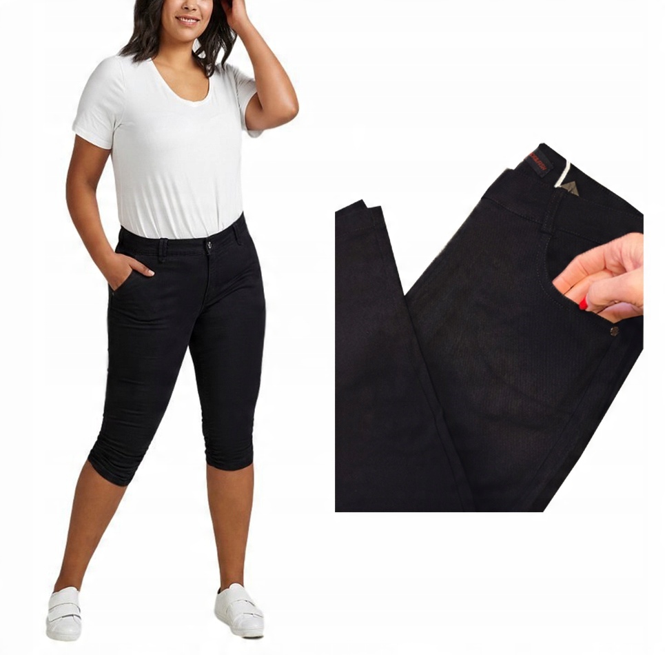 

Spodenki rybaczki Krótkie jeans Czarne 692 M/L
