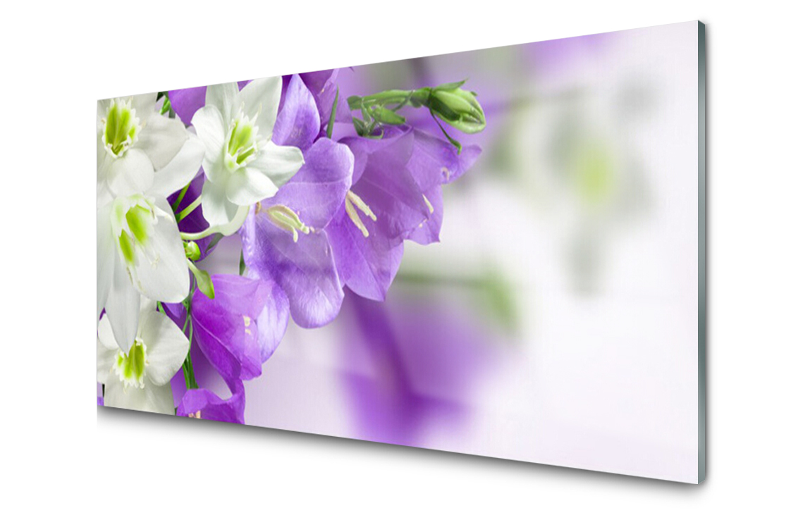 Sklenený panel dekor Kvety Rastlina 120x60 Lepidlo