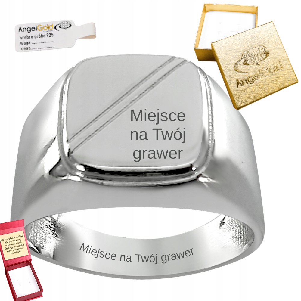 Stříbrný Prsten S Leštícími Zářezy Ryzost 925 Gravírování